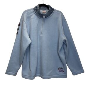 Disney Vintage Eeyore Fleece Quarter Zip Pullover Jacket
